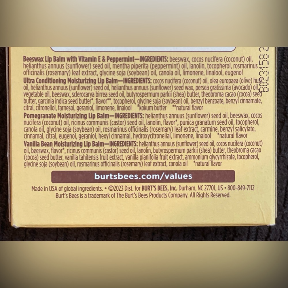 Burt’s Bees Lip Balms — Conditioning 4 Pack Set - Picture 11 of 16